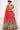 Chinon Fabric Red Color Sangeet Wear Riveting Lehenga With Printed Work