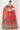 Chinon Fabric Red Color Sangeet Wear Riveting Lehenga With Printed Work