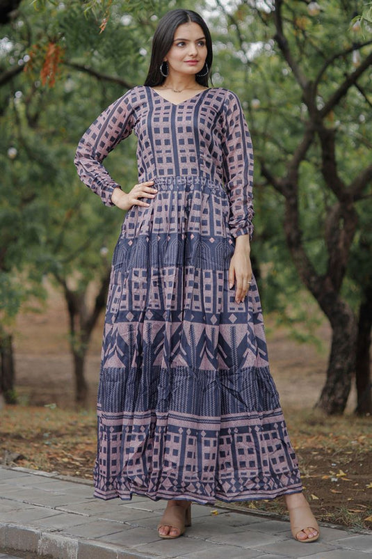 Printed best sale gown online