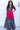 Radiant Pink Color Art Silk Fabric Foil Printed Kids Gown