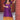 Purple Function Wear Silk Kid S Gown