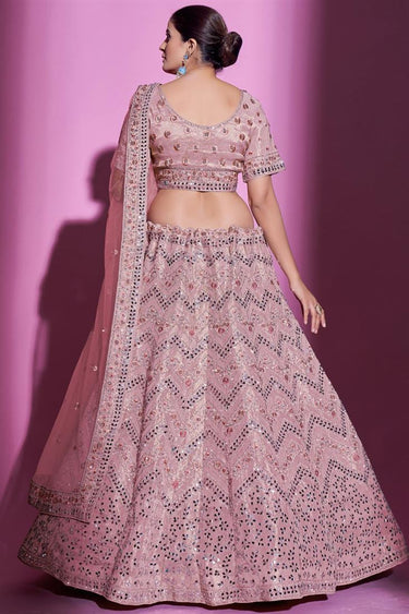 Komal Vora Remarkable Pink Color Art Silk Fabric Lehenga