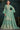 Chinon Fabric Sea Green Color Fantastic Sharara Top Lehenga For Function