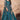 Party Wear Cyan Color Embroidered Anarkali Salwar Suit In Net Fabric