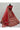 Bright Thread Embroidered Red Color Beidal Lehenga In Velvet Fabric