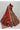 Excellent Velvet Fabric Orange Color Embroidered Bridal Lehenga With Double Dupatta